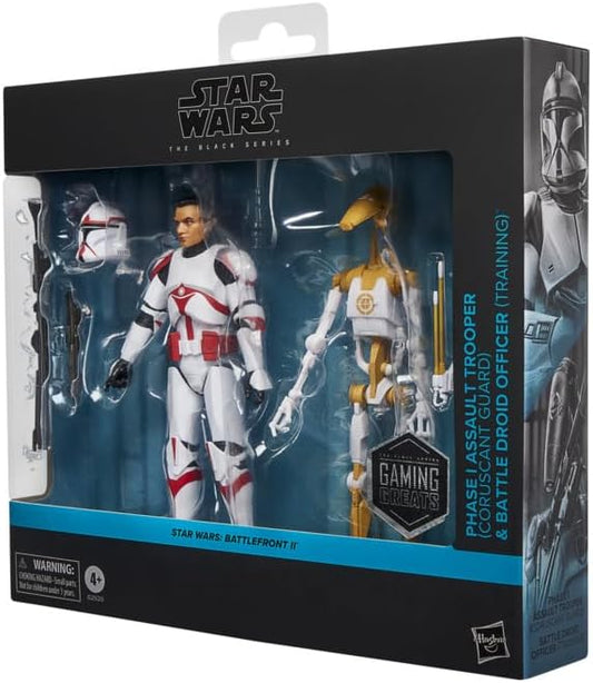 Star Wars Black Series - Phase I Assault Trooper & Battle Droid Officer