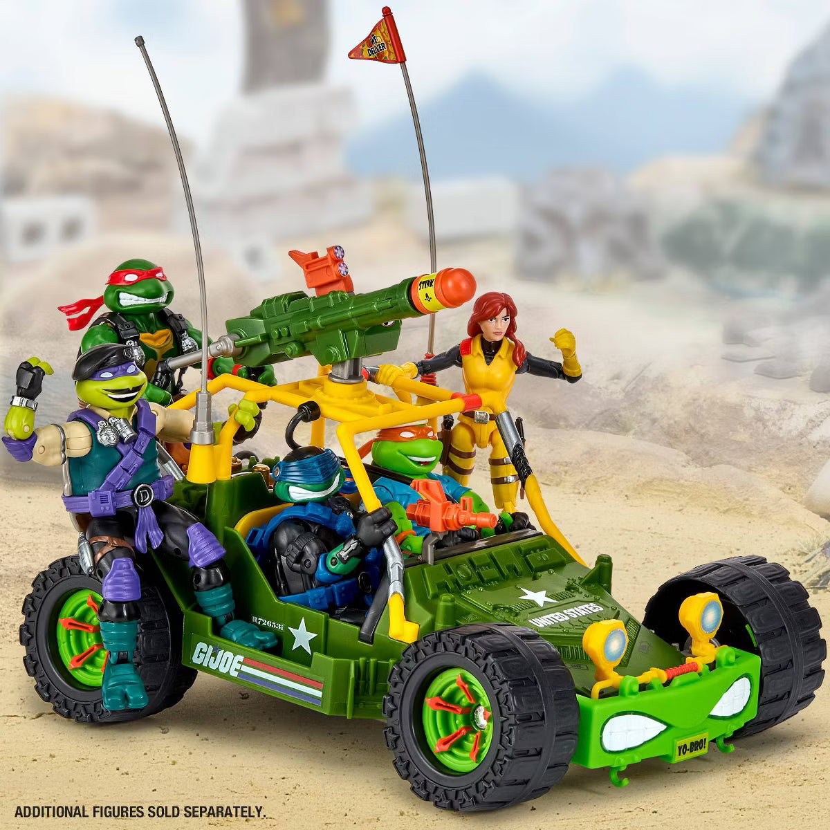 G.I. Joe x TMNT A.W.E. Shell-Striker with April O'Neil as Scarlett Vehicle Set