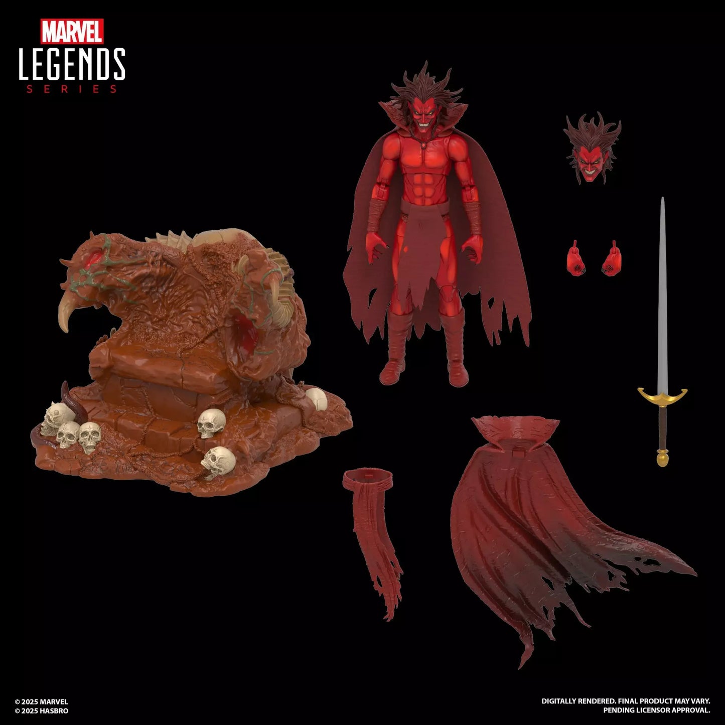 Marvel Legends Series Marvel's Mephisto with Infernal Throne