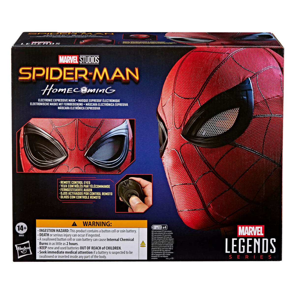 Marvel Legends Series Spider-Man Electronic Expressive Mask -  Homecoming