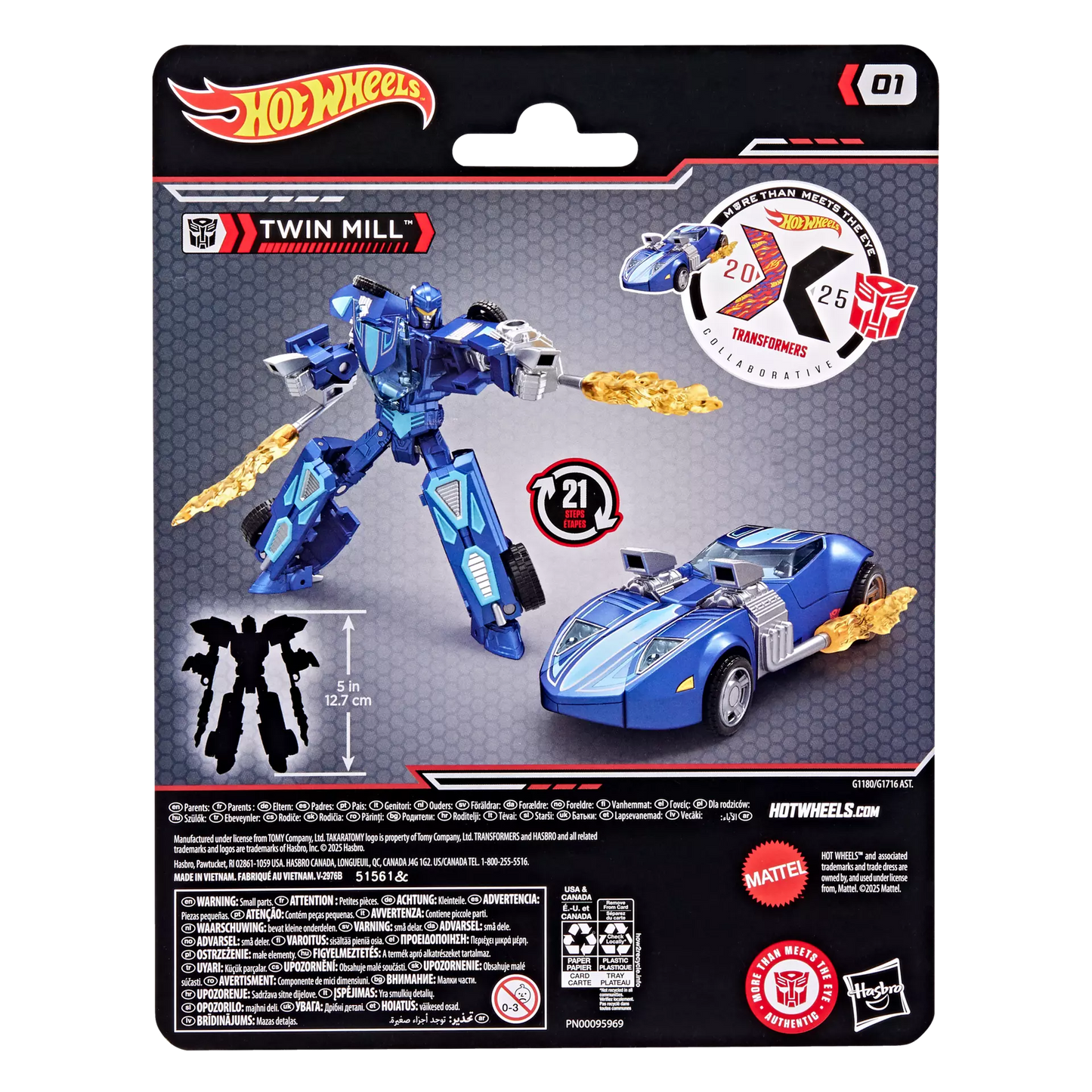 Transformers Collaborative Hot Wheels® x Transformers Twin Mill™ (Blue)