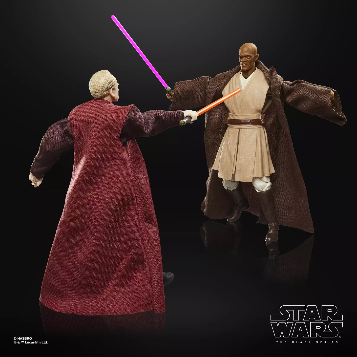 Star Wars Black Series - Mace Windu & Darth Sidious (Revenge of the Sith)