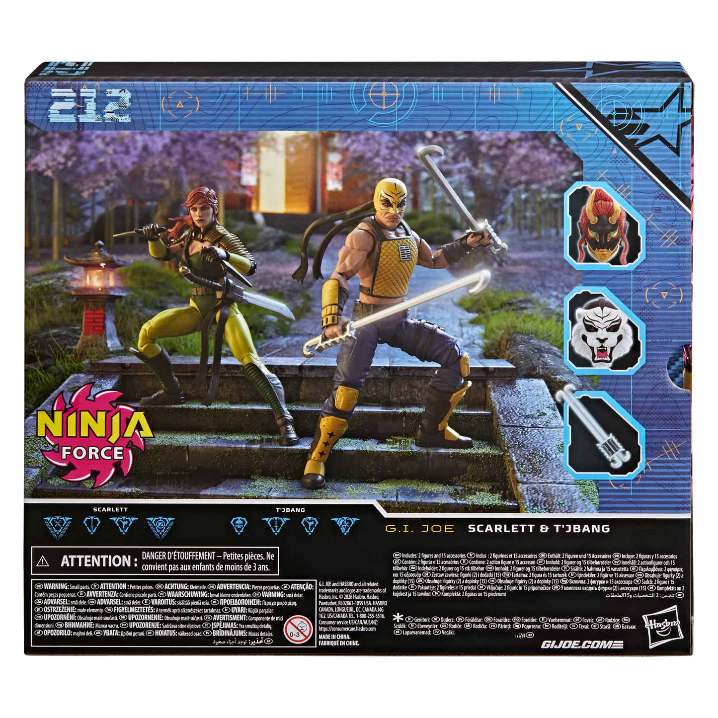 G.I. Joe Classified Series #212, Ninja Force Scarlett and T'Jbang
