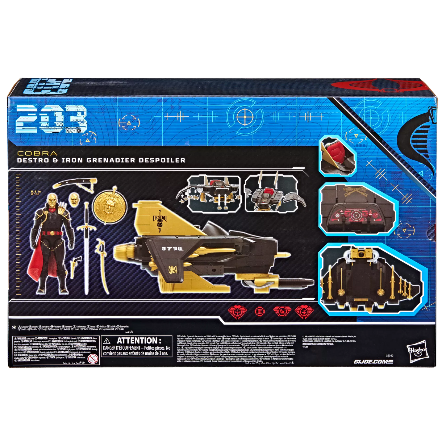 G.I. Joe Classified Series #203 Destro & Iron Grenadier Despoiler
