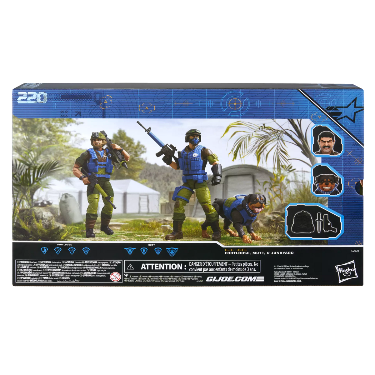 G.I. Joe Classified Series #220 - Mad Marauders Footloose, Mutt & Junkyard