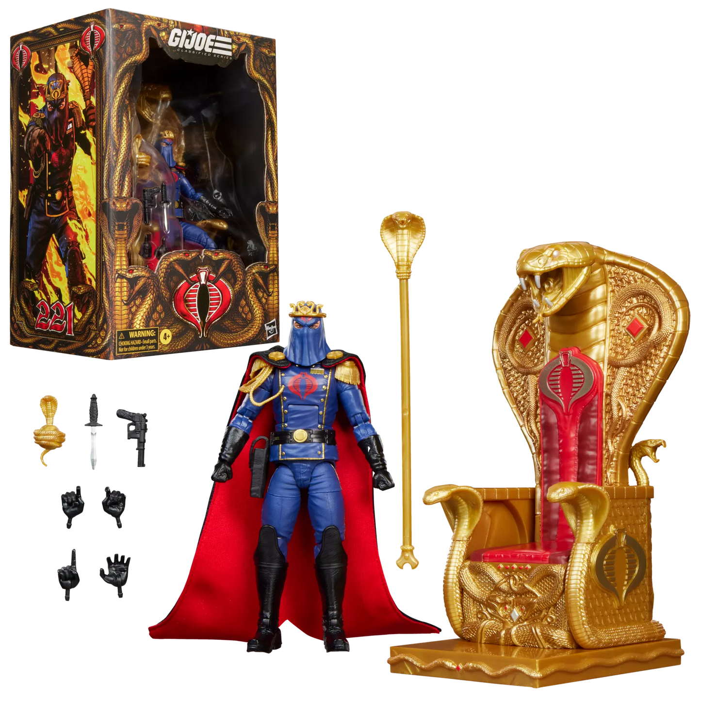 G.I. Joe - Classified Series #221 Cobra Commander in Dress Uniform & Throne