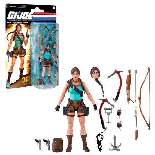 G.I. Joe Classified Series Retro Cardback Collaborative Lara Croft TOMB RAIDER