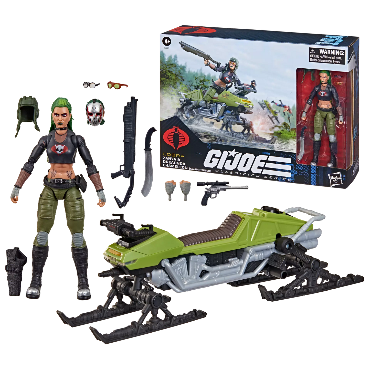 G.I. Joe - Classified Series #194 Zanya & Dreadnok Chameleon (Swamp Skier) Vehicle