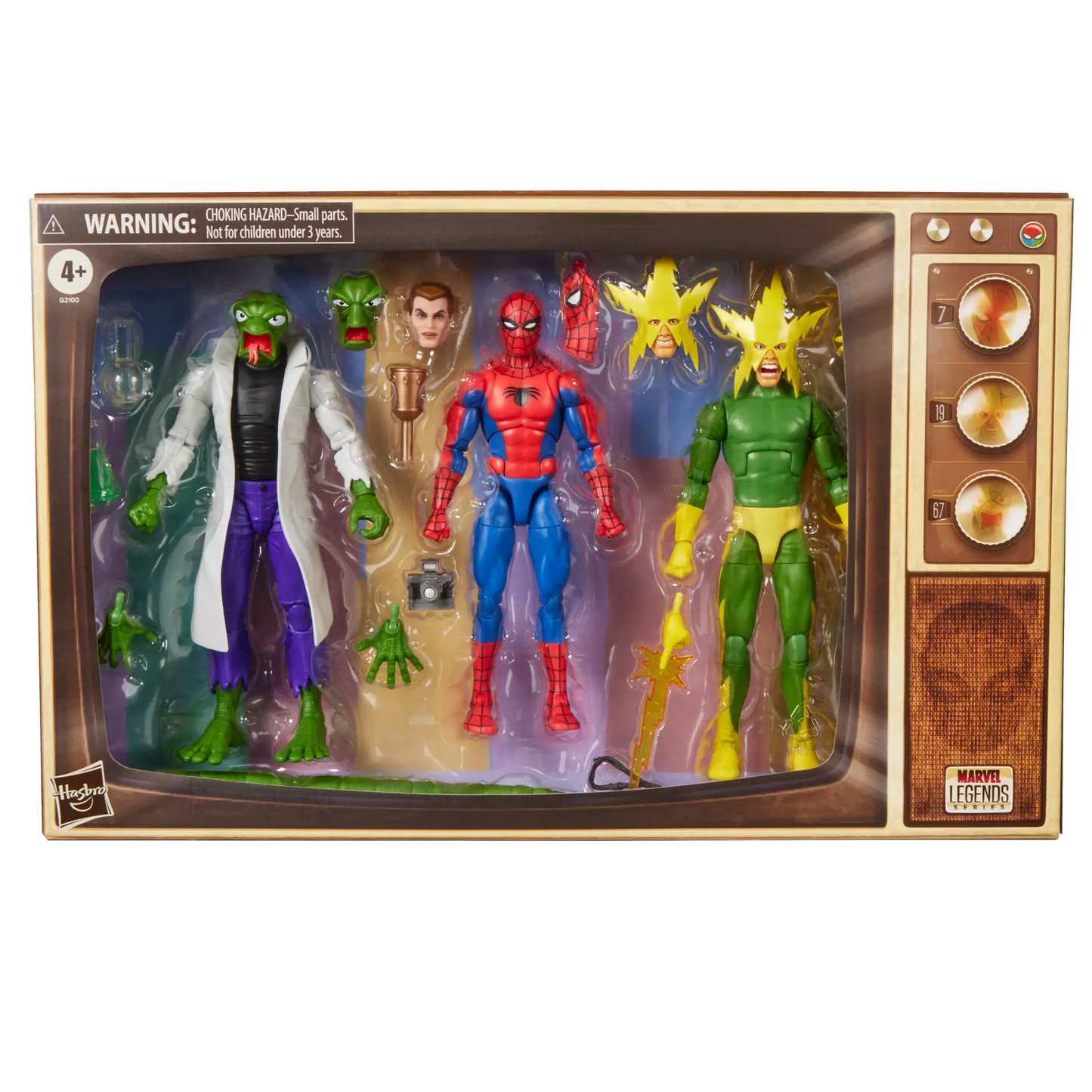 Marvel Legends Series Spider-Man, Marvel's Lizard, & Marvel's Electro