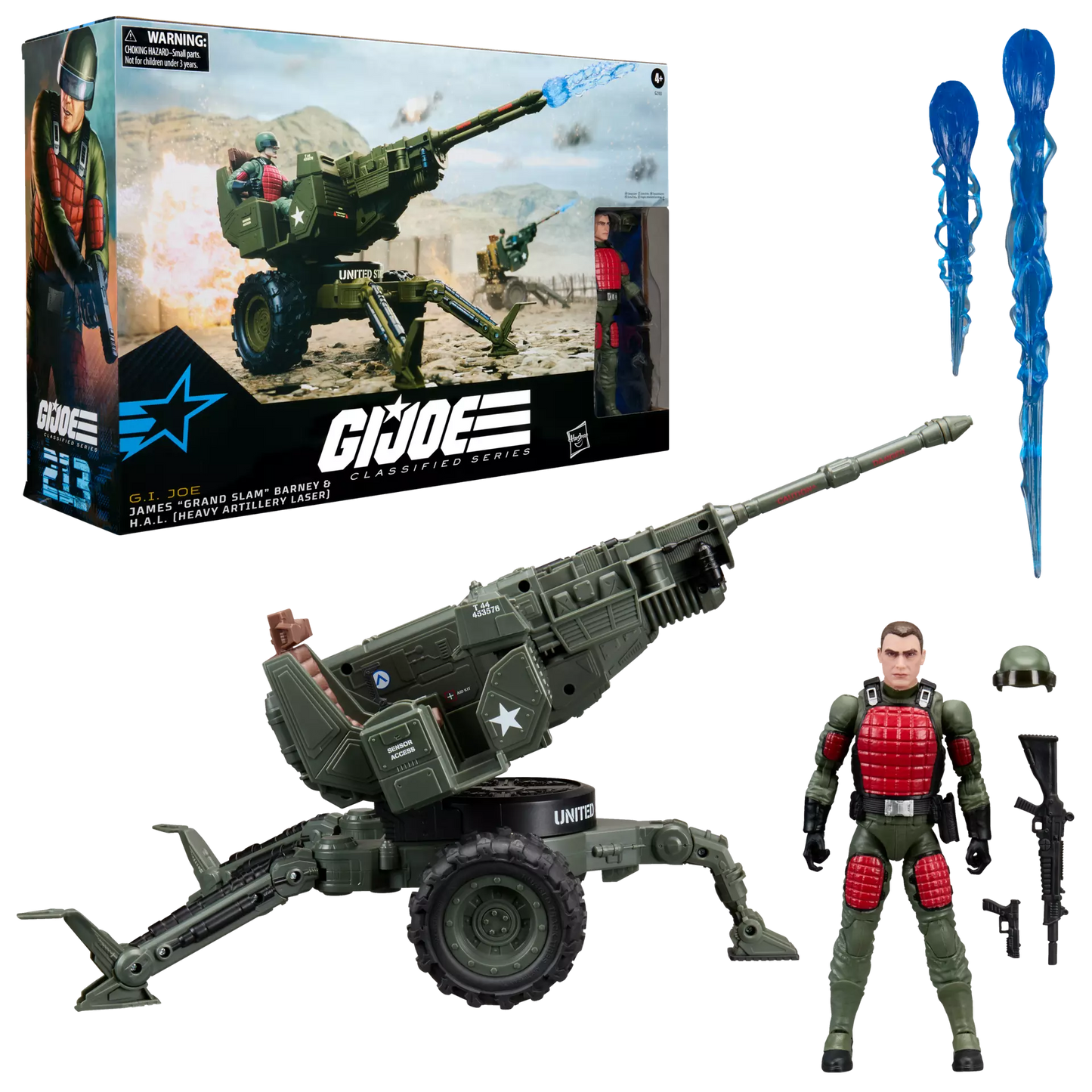G.I. Joe Classified Series #213, James "Grand Slam" Barney & H.A.L. Heavy Artillery Laser