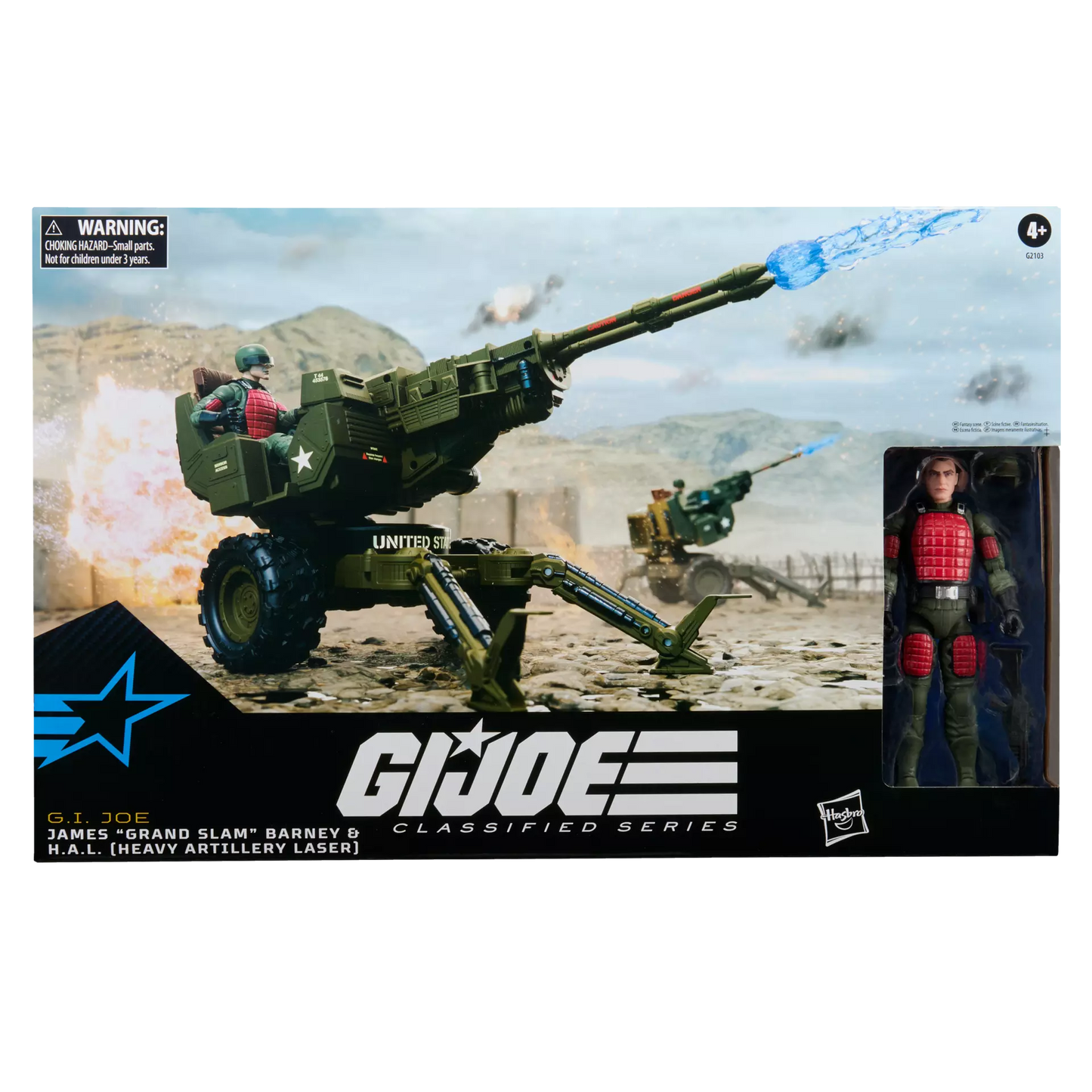 G.I. Joe Classified Series #213, James "Grand Slam" Barney & H.A.L. Heavy Artillery Laser