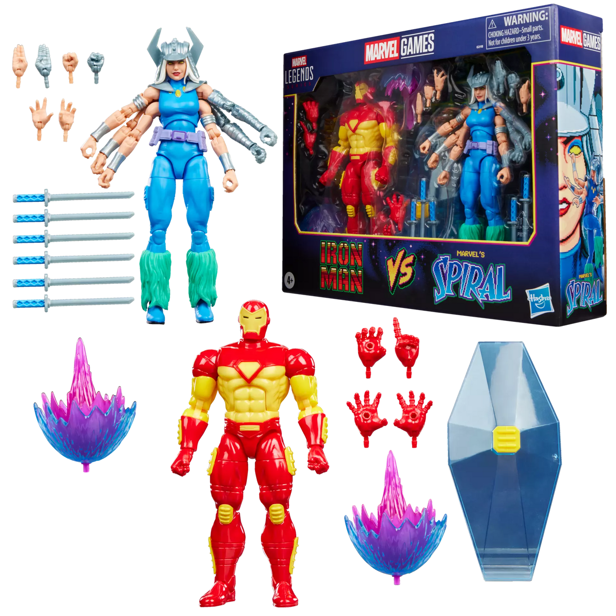 Marvel Legends Series Marvel Games Iron Man vs Marvel's Spiral