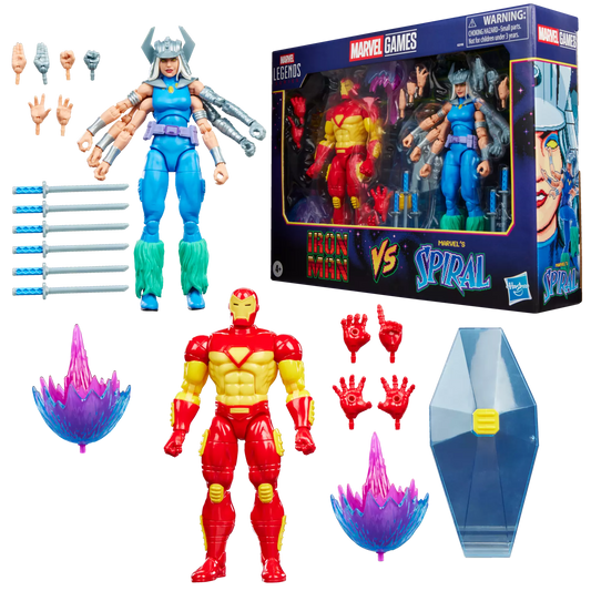 Marvel Legends Series Marvel Games Iron Man vs Marvel's Spiral
