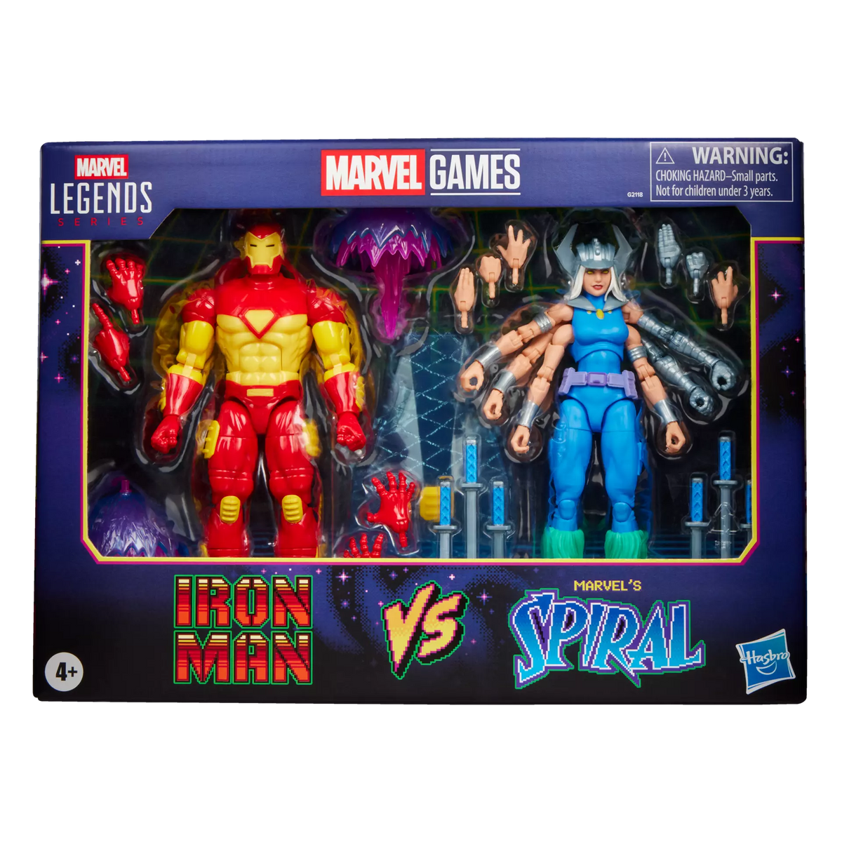 Marvel Legends Series Marvel Games Iron Man vs Marvel's Spiral