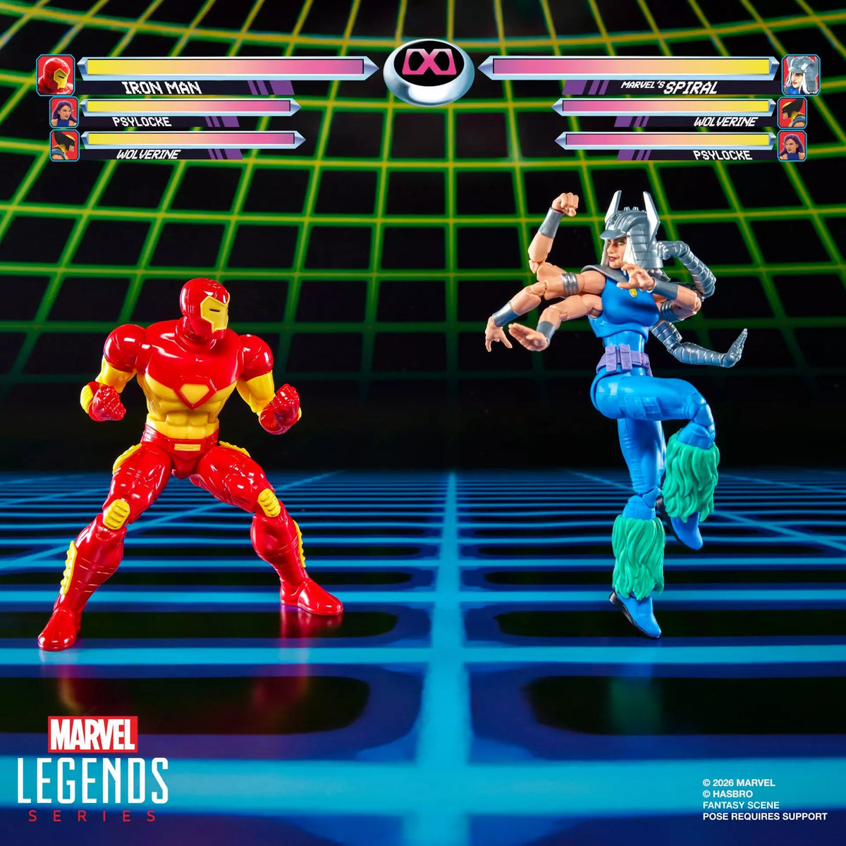 Marvel Legends Series Marvel Games Iron Man vs Marvel's Spiral