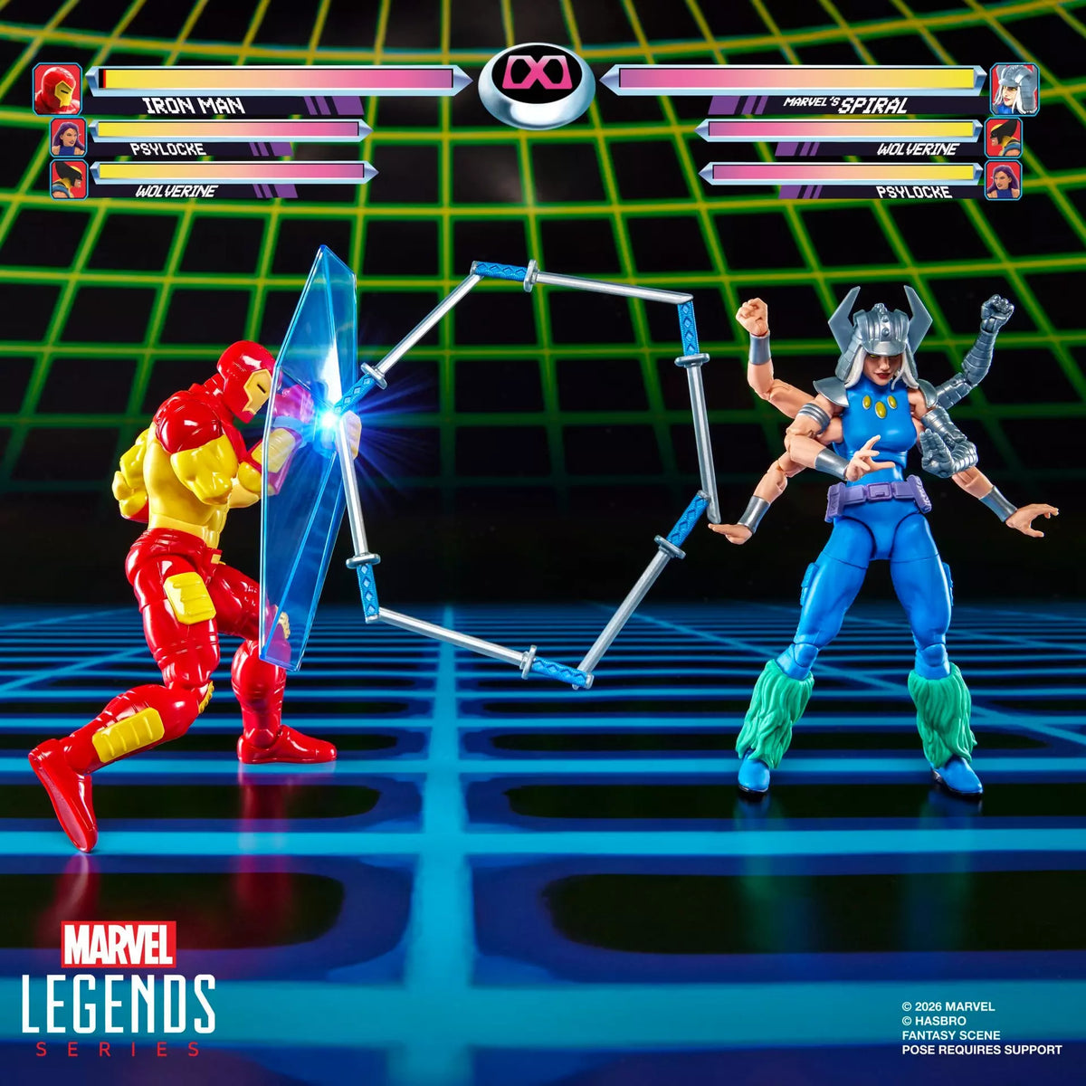 Marvel Legends Series Marvel Games Iron Man vs Marvel's Spiral