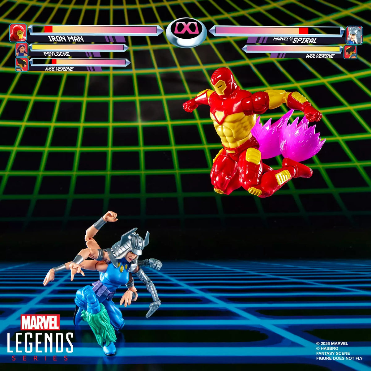Marvel Legends Series Marvel Games Iron Man vs Marvel's Spiral
