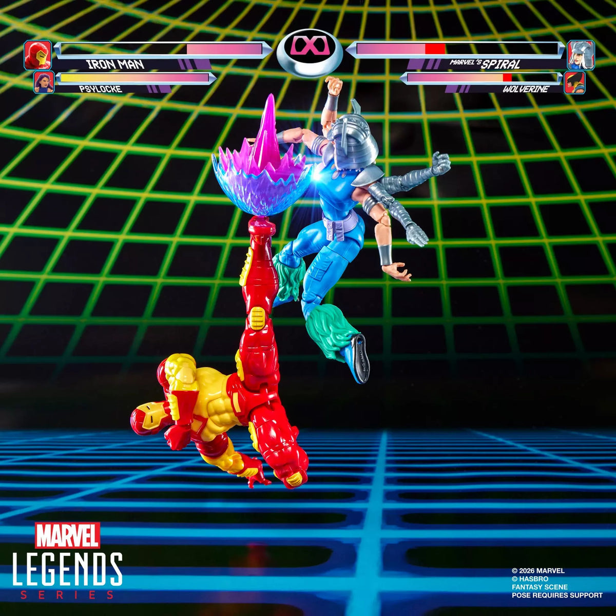 Marvel Legends Series Marvel Games Iron Man vs Marvel's Spiral