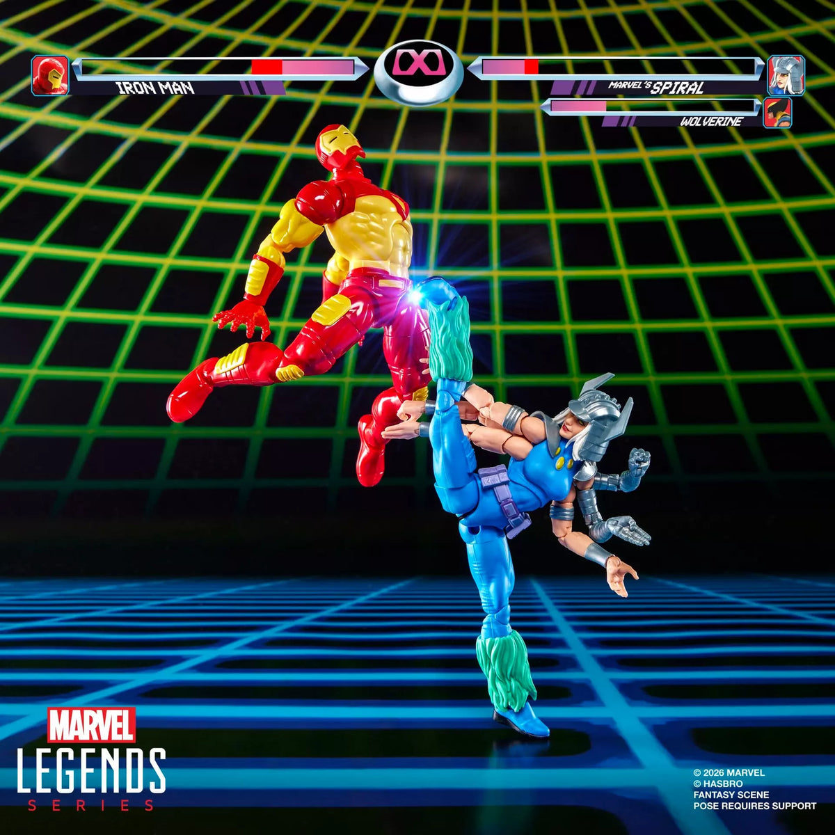 Marvel Legends Series Marvel Games Iron Man vs Marvel's Spiral