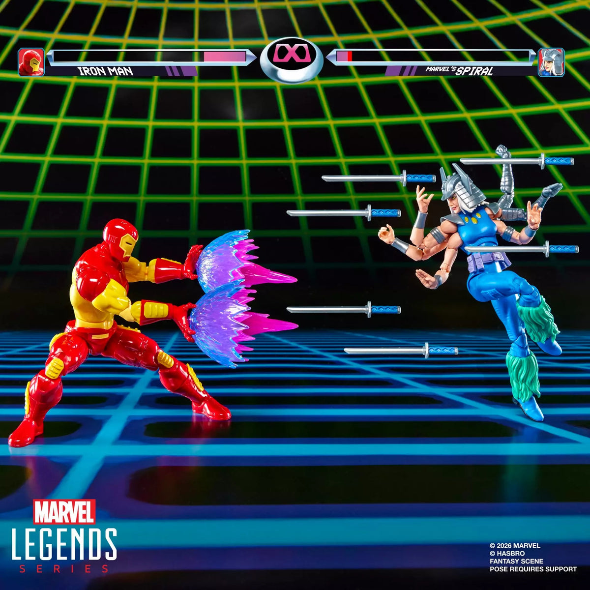 Marvel Legends Series Marvel Games Iron Man vs Marvel's Spiral