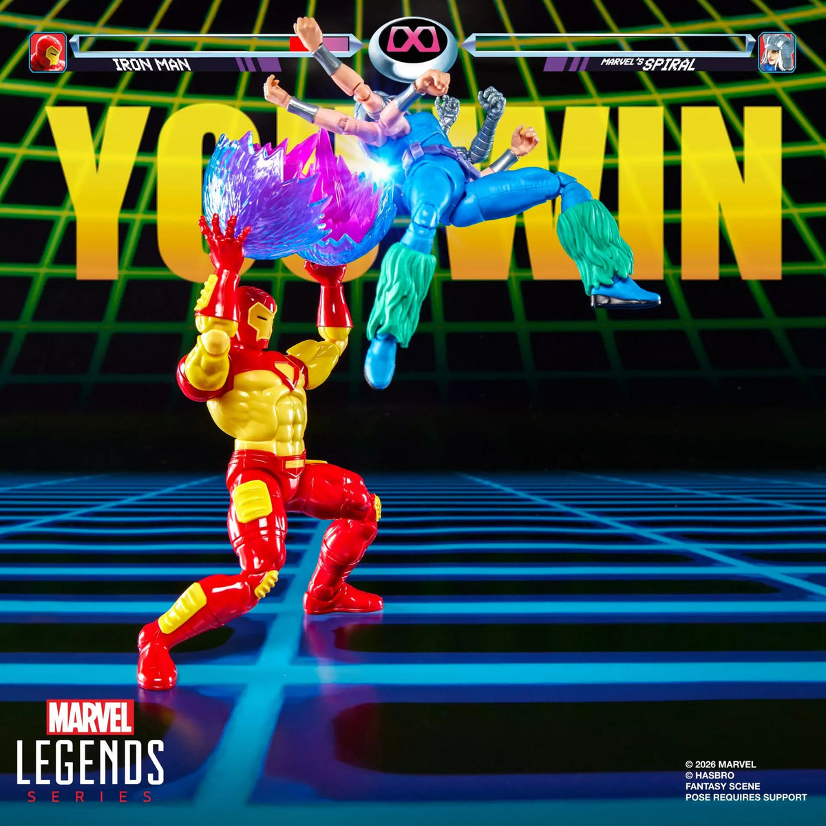 Marvel Legends Series Marvel Games Iron Man vs Marvel's Spiral