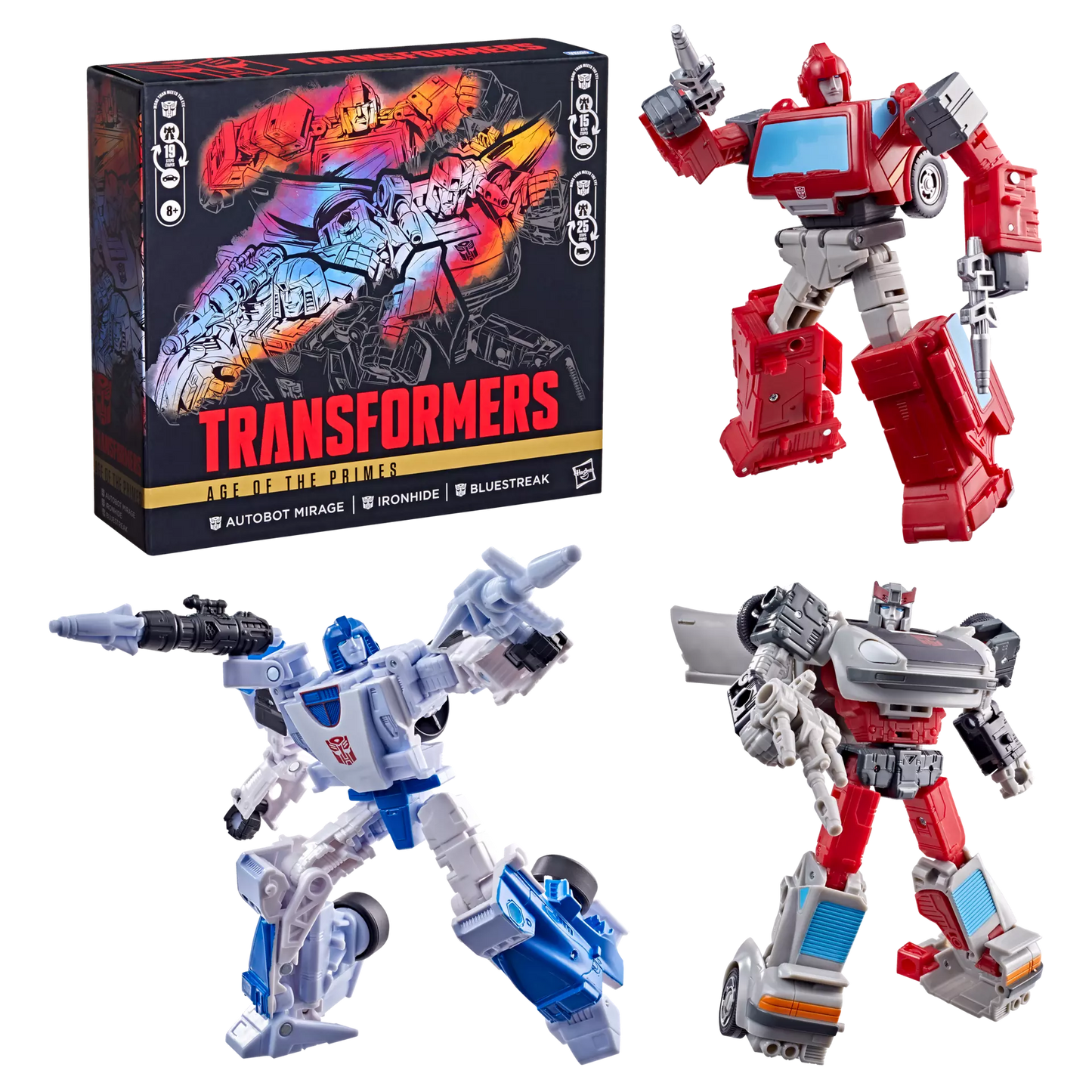 Transformers Age of the Primes Autobot Mirage, Ironhide & Bluestreak 3-Pack