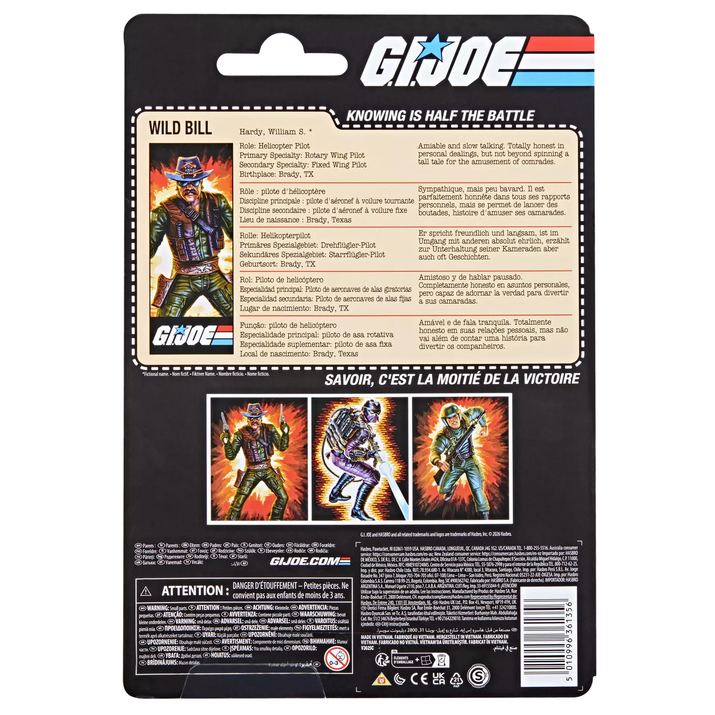G.I. Joe - Classified Series Retro Cardback William "Wild Bill" Hardy