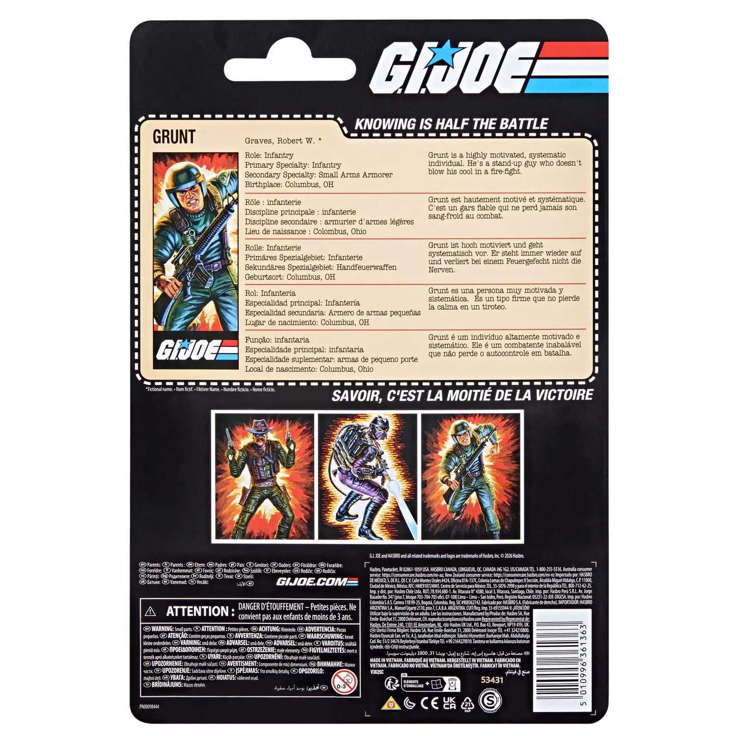 G.I. Joe - Classified Series Retro Cardback Robert "Grunt" Graves