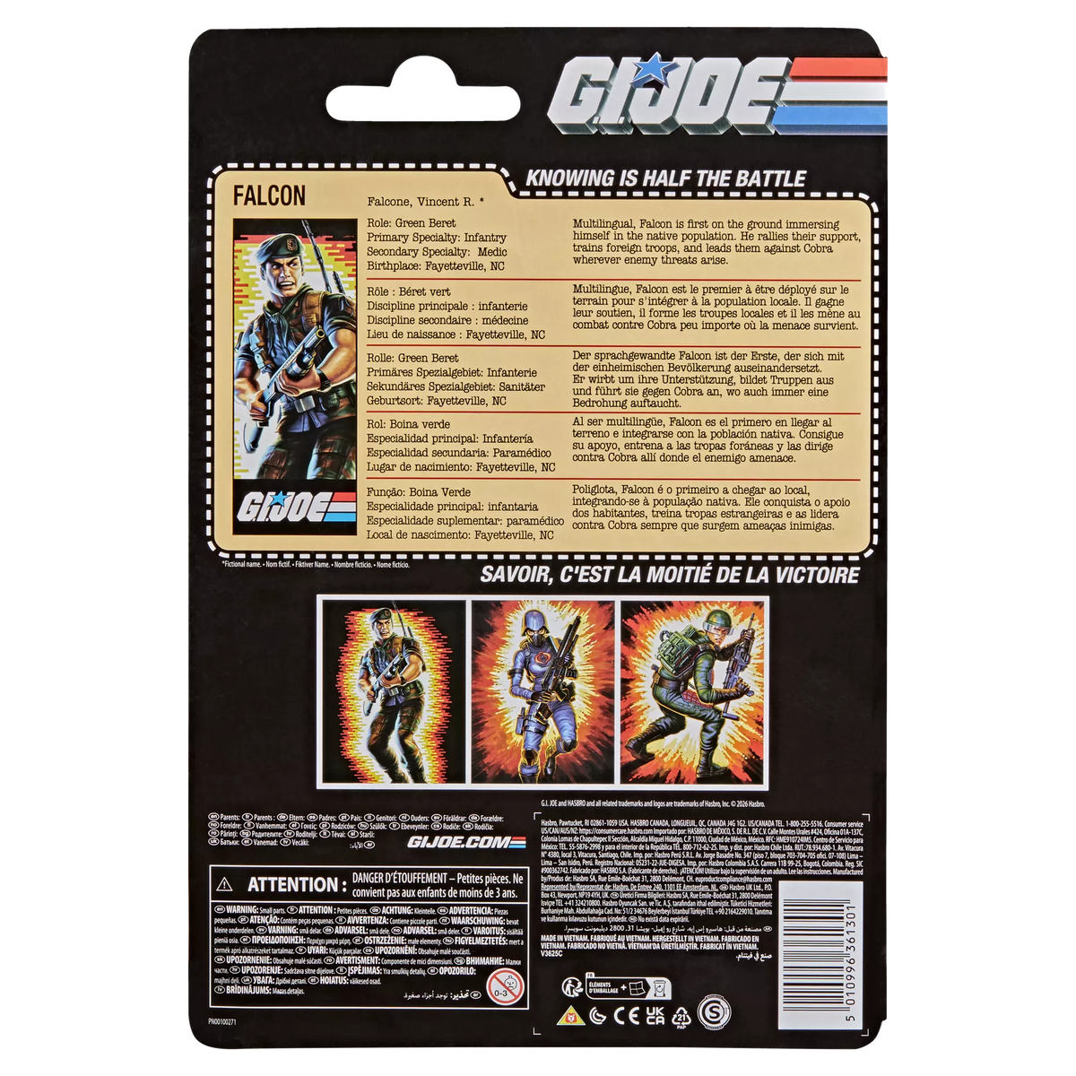 G.I. Joe - Classified Series Retro Cardback Vincent R. "Falcon" Falcone