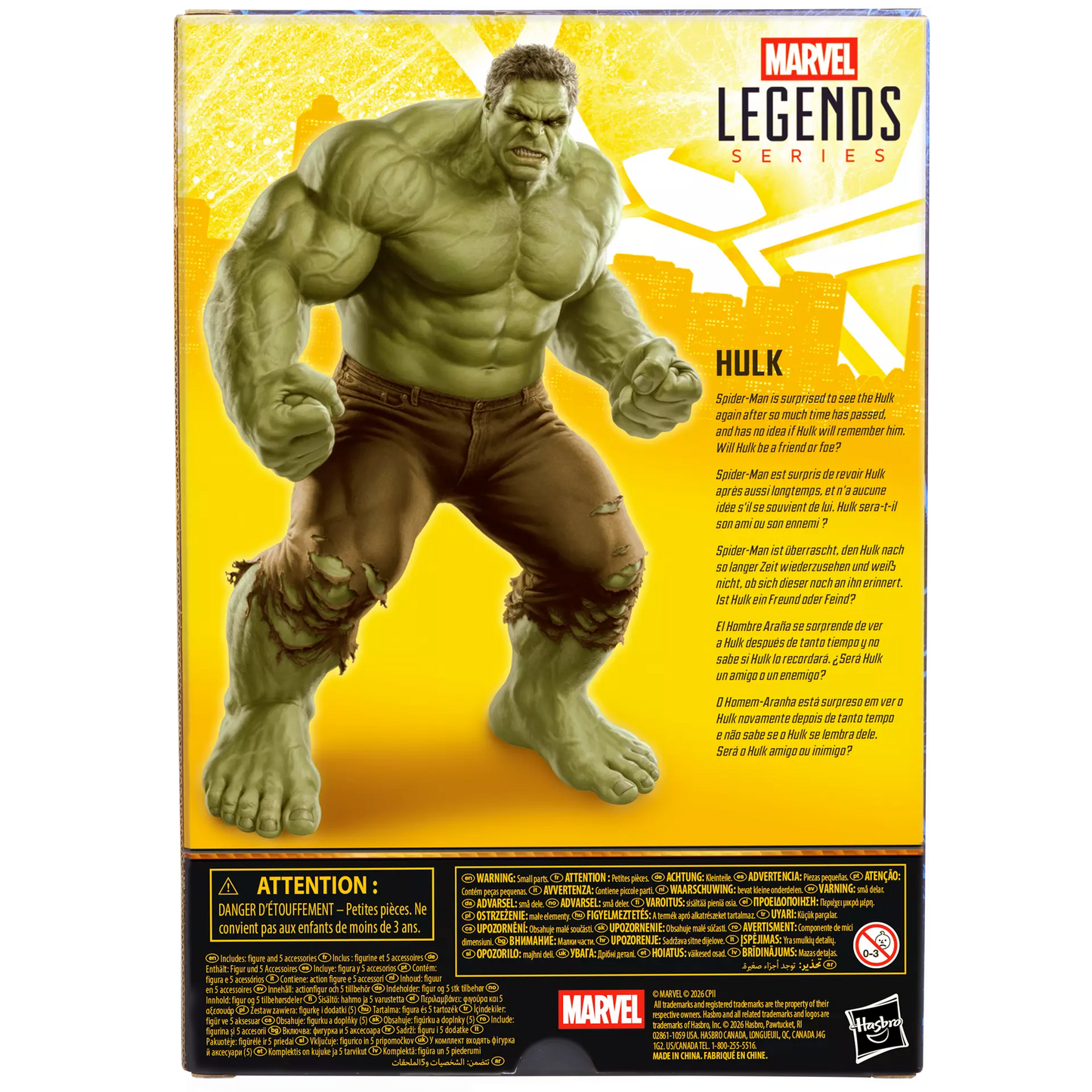 Marvel Legends Series Hulk Spider-Man: Brand New Day