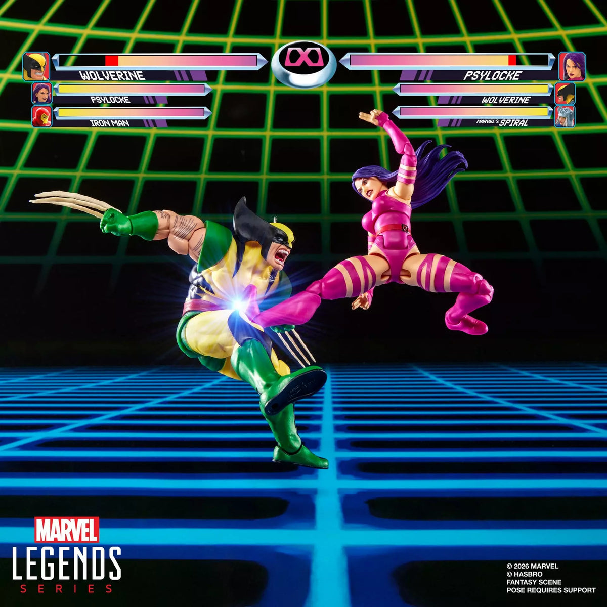 Marvel Legends Series Marvel Games Wolverine vs Psylocke