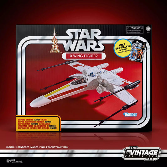 Star Wars - Vintage Collection X-Wing Fighter and Luke Skywalker (X-Wing): Kenner Colors