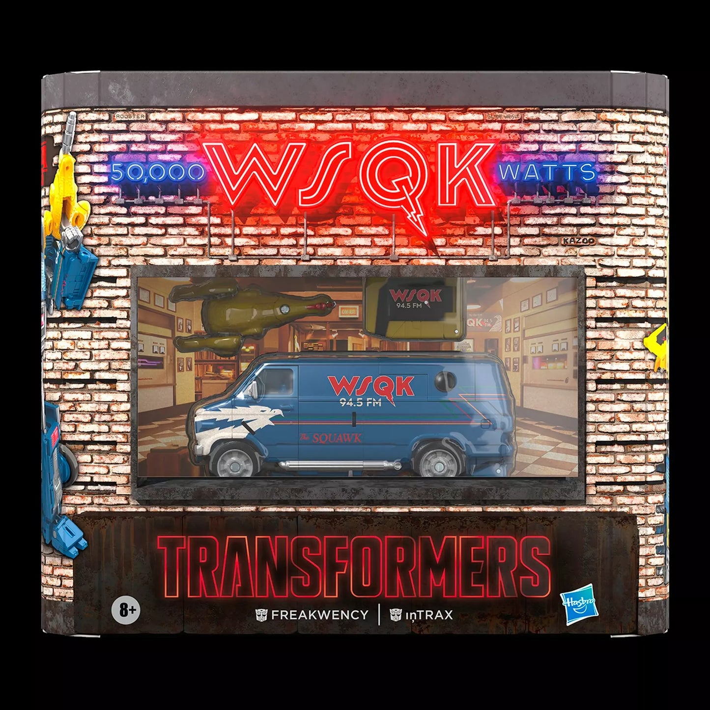 Transformers x Stranger Things Freakwency and 8-Trax Figure Set