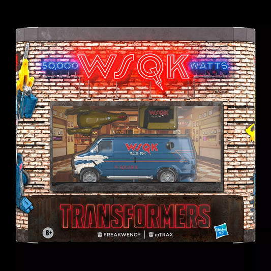 Transformers x Stranger Things Freakwency and 8-Trax Figure Set