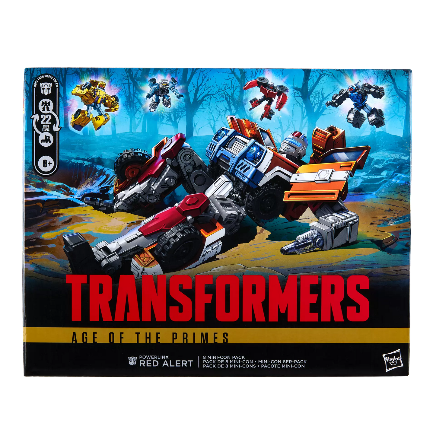 Transformers Age of the Primes Voyager Class Powerlinx Red Alert and 8 Mini-Con Pack