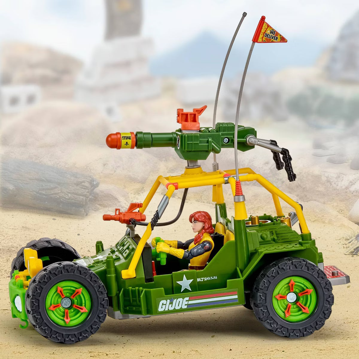 G.I. Joe x TMNT A.W.E. Shell-Striker with April O'Neil as Scarlett Vehicle Set