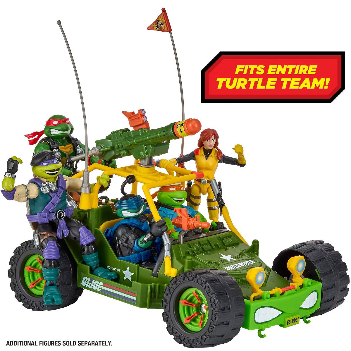 G.I. Joe x TMNT A.W.E. Shell-Striker with April O'Neil as Scarlett Vehicle Set