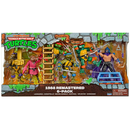 TMNT Classic 1988 Remastered (2025 ) - Animated Figure 6 Pack