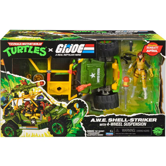 G.I. Joe x TMNT A.W.E. Shell-Striker with April O'Neil as Scarlett Vehicle Set