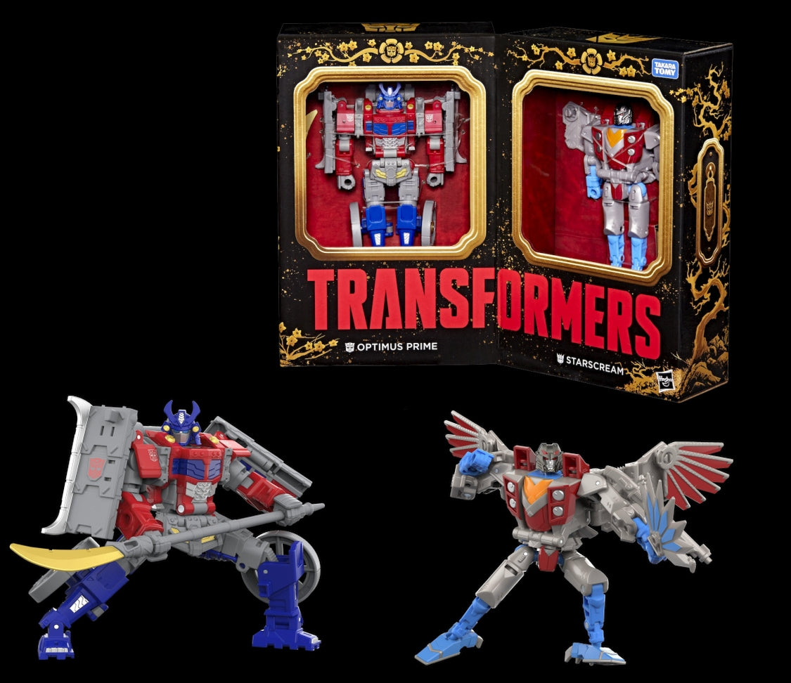 Transformers Timelines Samurai Optimus Prime and Starscream 2-Pack